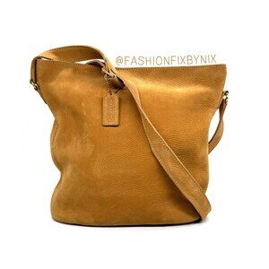 RARE EUC Vintage Coach Sonoma Lg Bucket Bag #4932 | Tan Nubuc Leather